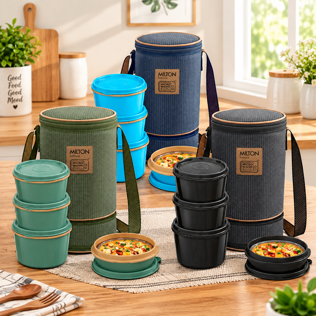 Milton Flexi Stainless Steel Lunch Box Set